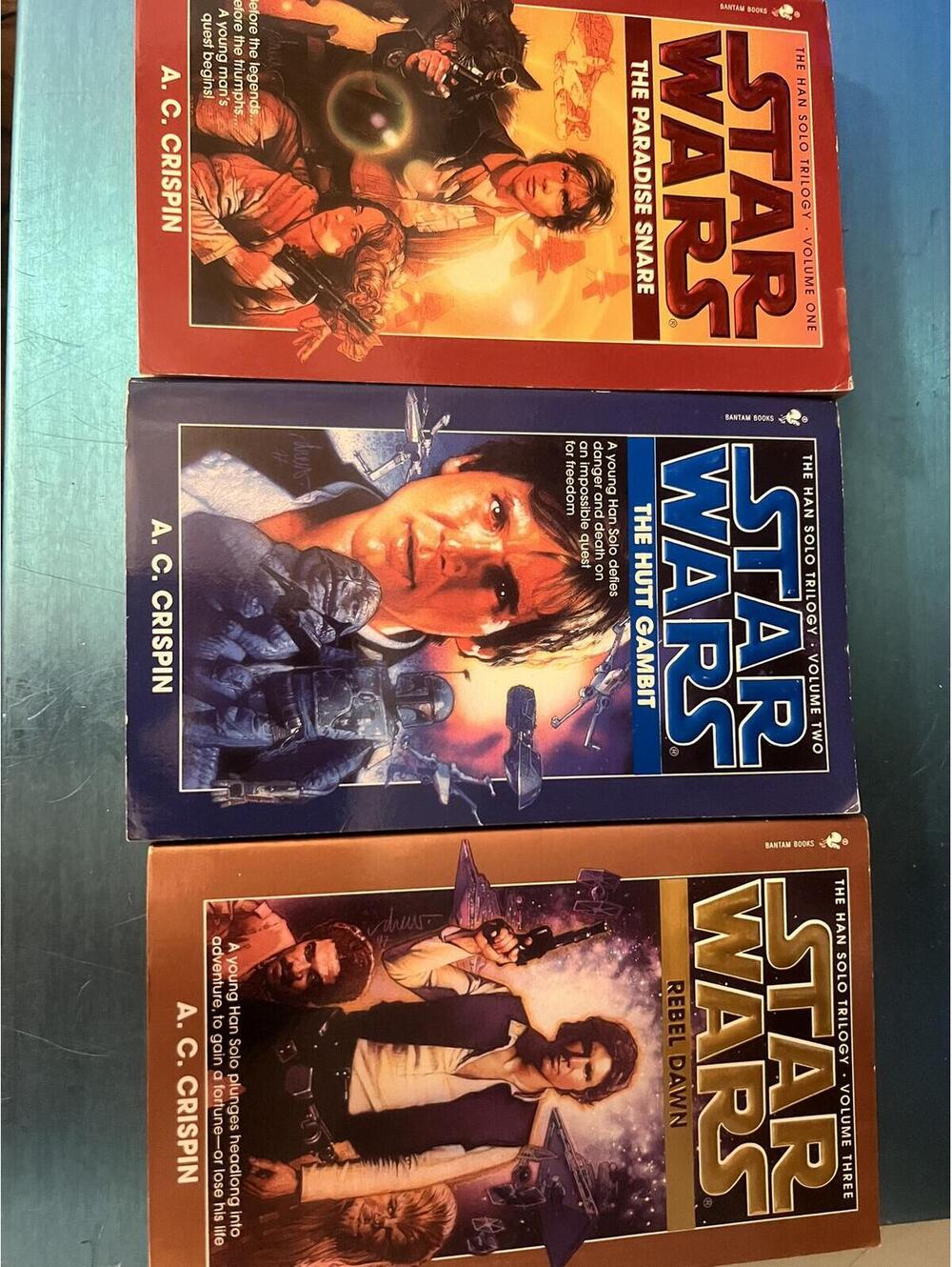 Star Wars Paperback Book Set by A.C. Crispin - The Paradise Snare, The Hutt Gamb